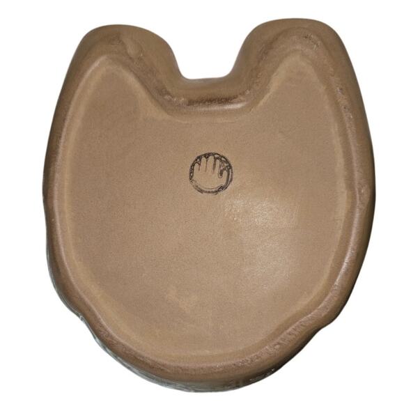 Vintage Ceramic Bear Cookie Jar – Brown Glazed Pottery – Retro Kitchen Decor - Picture 7 of 9